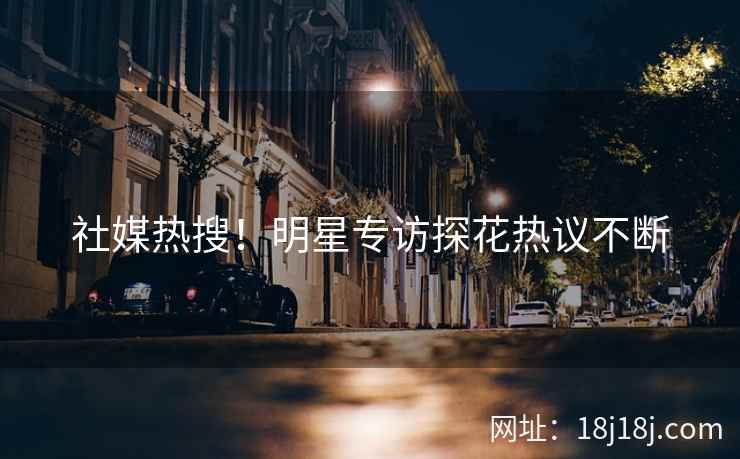 社媒热搜！明星专访探花热议不断