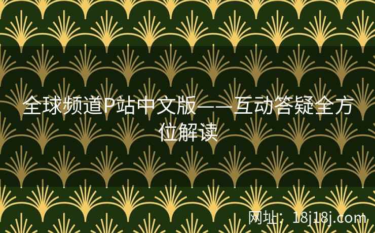 全球频道P站中文版——互动答疑全方位解读